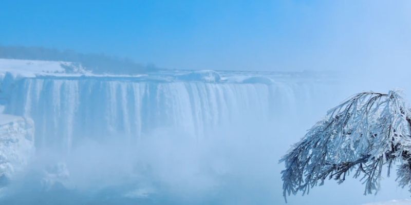 Les chutes du Niagara l'hiver